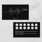 ロイヤリティカードの顧客保持戦略 名刺 (正面/裏面)