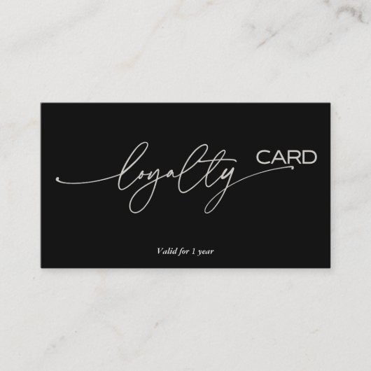 ロイヤリティカードの顧客保持戦略 名刺 (正面)
