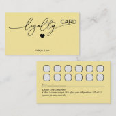 ロイヤリティカードの顧客保持戦略 名刺 (正面/裏面)