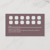 ロイヤリティカードの顧客保持戦略 名刺 (裏面)