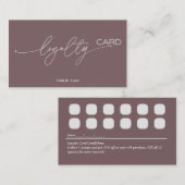 ロイヤリティカードの顧客保持戦略 名刺 (正面/裏面)