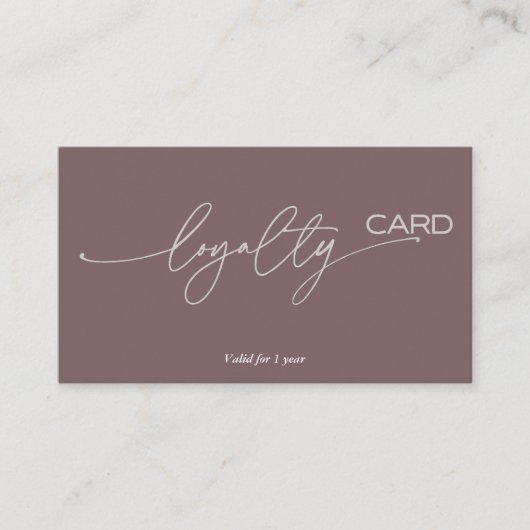 ロイヤリティカードの顧客保持戦略 名刺 (正面)