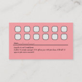 ロイヤリティカードの顧客保持戦略 名刺 (裏面)