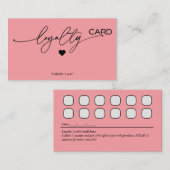 ロイヤリティカードの顧客保持戦略 名刺 (正面/裏面)