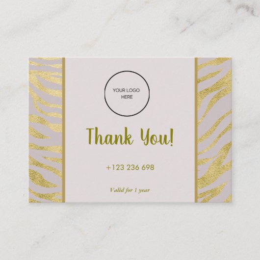 ロイヤリティカードの顧客保持戦略 名刺 (正面)