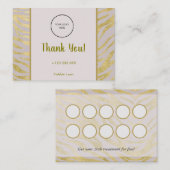 ロイヤリティカードの顧客保持戦略 名刺 (正面/裏面)