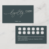 ロイヤリティカードの顧客保持戦略 名刺 (正面/裏面)