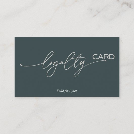 ロイヤリティカードの顧客保持戦略 名刺 (正面)