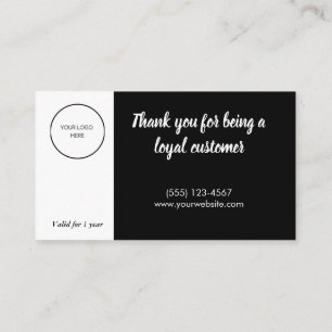 ロイヤリティカードの顧客保持戦略 名刺