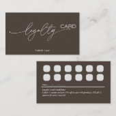 ロイヤリティカードの顧客保持戦略 名刺 (正面/裏面)