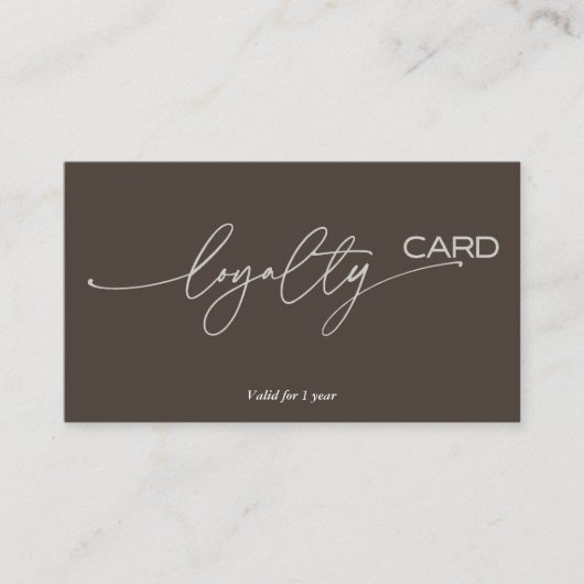ロイヤリティカードの顧客保持戦略 名刺 (正面)