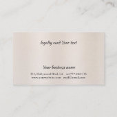 ロイヤリティカードエレガント光沢のある明るいハサミ ロイヤリティカード (裏面)