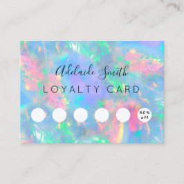 ロイヤリティカードオパール宝石の効果 名刺