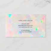 ロイヤリティカードオパール宝石 名刺 (裏面)