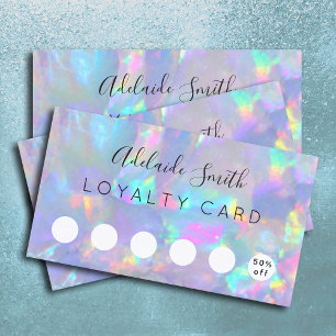 ロイヤリティカードオパール宝石 名刺