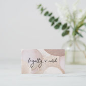 ロイヤリティカードグリッター10爪、 ネイル点滅美しい 名刺 (スタンド正面)