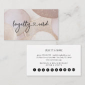 ロイヤリティカードグリッター10爪、 ネイル点滅美しい 名刺 (正面/裏面)