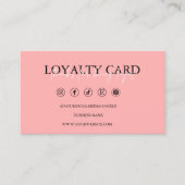 ロイヤリティカードテンプレートモダン、 ロイヤリティカード (正面)