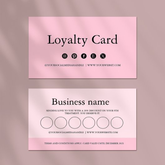 ロイヤリティカードテンプレート、顧客ロイヤリティカード、 ロイヤリティカード