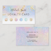 ロイヤリティカードパステルカラー抽象芸術 名刺 (正面/裏面)