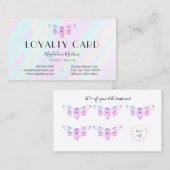 ロイヤリティカードパステル色ホログラフィフェイクックバグ 名刺 (正面/裏面)