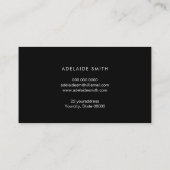 ロイヤリティカードパープルオパール宝石 名刺 (裏面)