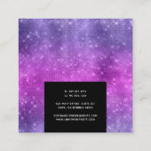 ロイヤリティカードビジネスレースランジェリーブティック ロイヤリティカード (裏面)