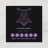 ロイヤリティカードビジネスレースランジェリーブティック ロイヤリティカード (正面)