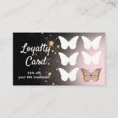 ロイヤリティカードフェイクグリッター 名刺 (正面)