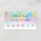 ロイヤリティカードフェイクホログラフィック効果 名刺 (正面)