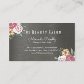 ロイヤリティカードヴィンテージフローラメイクアップ&美容師 ロイヤリティカード (裏面)