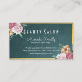 ロイヤリティカードヴィンテージフローラメイクアップ&美容師 ロイヤリティカード (裏面)