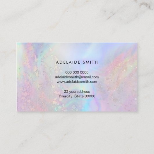 ロイヤリティカード抽象芸術勾配 名刺 (裏面)