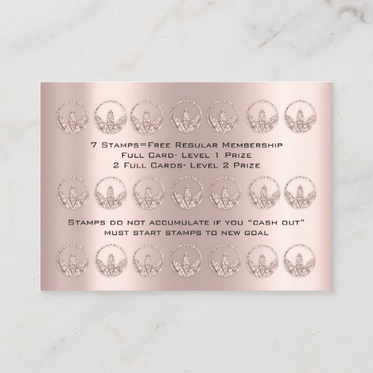 ロイヤリティカード栄養ヘルスハーブバラ21赤面 ロイヤリティカード (裏面)