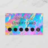 ロイヤリティカード火災オペアルジェムストーン 名刺 (正面)