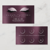 ロイヤリティカード美しいサロンメイクアップコーヒーノワール ロイヤリティカード (正面/裏面)