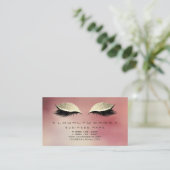 ロイヤリティカード美しいサロン化粧ガラスバラ金ゴールド ロイヤリティカード (スタンド正面)