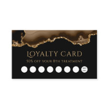 ロイヤリティカード茶色と金ゴールド瑪瑙