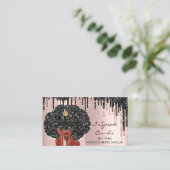 ロイヤリティカード10パンチカーリーヘアドレッサーバラ 名刺 (スタンド正面)