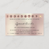 ロイヤリティカード10パンチカーリーヘアードレッサードリップ 名刺 (裏面)