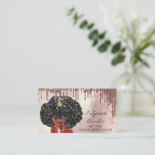 ロイヤリティカード10パンチカーリーヘアードレッサードリップ 名刺 (スタンド正面)