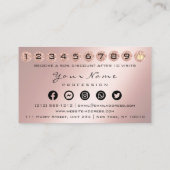 ロイヤリティカード10パンチクラウンシルバーQRロゴフォト 名刺 (裏面)