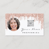 ロイヤリティカード10パンチゴールデンクラウンバラQR写真 名刺 (正面)