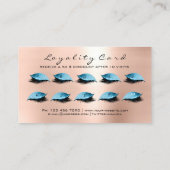 ロイヤリティカード10メイクアップまぶし延長青バラ ロイヤリティカード (裏面)