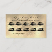 ロイヤリティカード10メイクアップまぶし拡張セピア金ゴールド ロイヤリティカード (裏面)