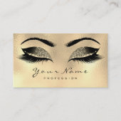 ロイヤリティカード10メイクアップまぶし拡張セピア金ゴールド ロイヤリティカード (正面)