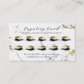 ロイヤリティカード10メイクアップアーティストラッシュマーブル金ゴールド ロイヤリティカード (裏面)