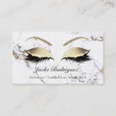 ロイヤリティカード10メイクアップアーティストラッシュマーブル金ゴールド ロイヤリティカード (正面)