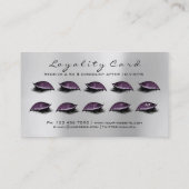 ロイヤリティカード10メイクアップラッシュエクステンショングレープラム ロイヤリティカード (裏面)