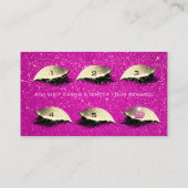 ロイヤリティカード6まばたき金ゴールドホットピンククラウン紙吹雪 ロイヤリティカード (裏面)